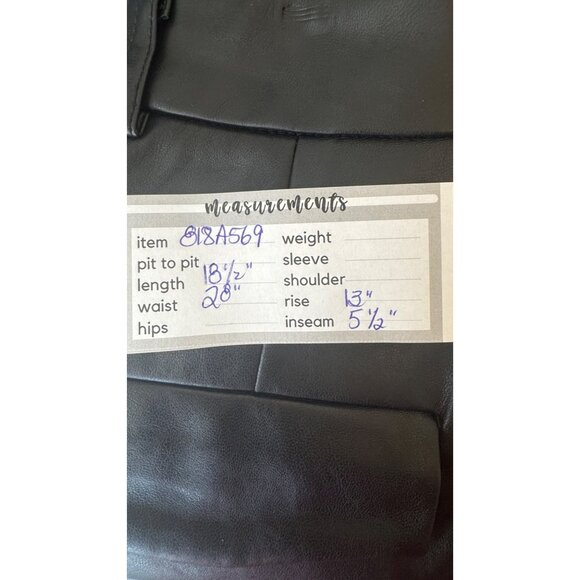 2/$30 NWT Choosy Size 4 Black Faux Leather Shorts Womens - Picture 5 of 16